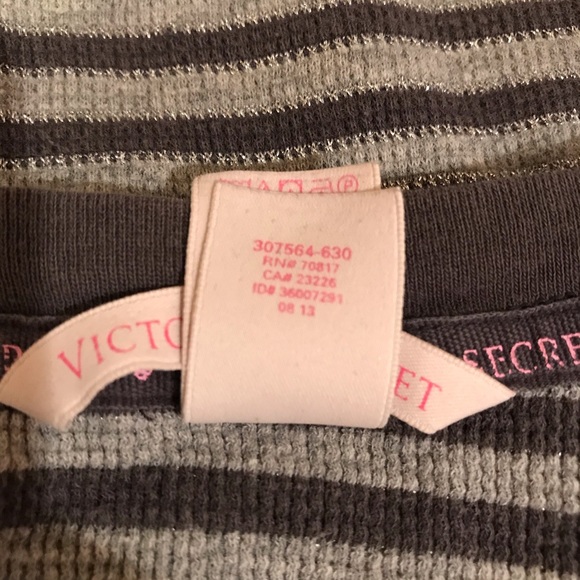Victoria’s Secret Striped Pajama Top Long Jane - Picture 14 of 14